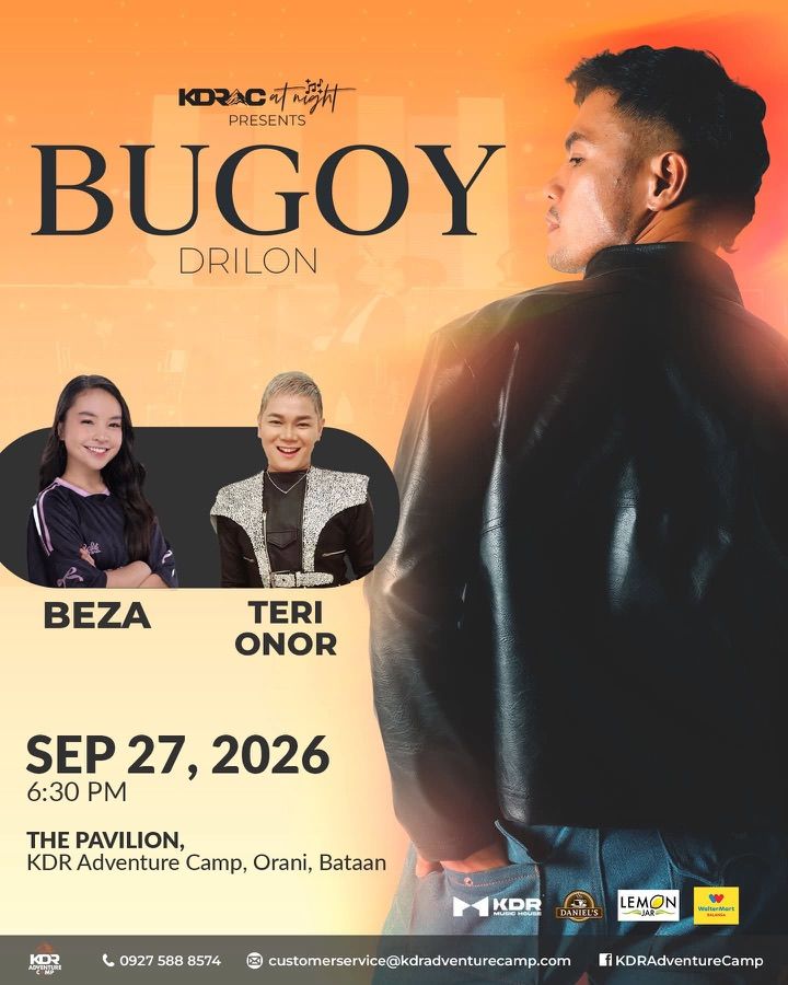 KDRAC at Night poster for the Bugoy Drilon concert