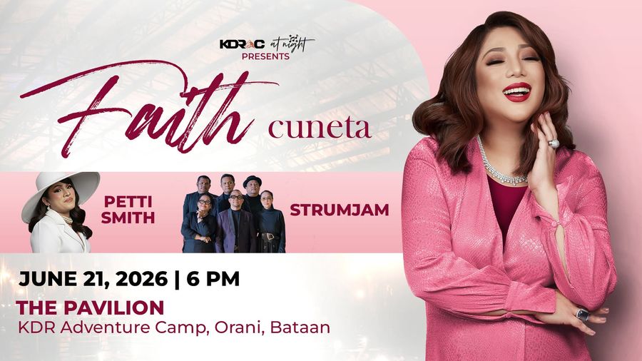 Faith Cuneta with Petti Smith and Strumjam, June 21, 2026